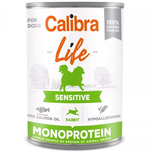 CALIBRA Life konzerva Sensitive Rabbit pre psov 400 g