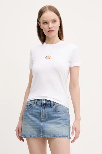 Tričko Dickies dámske, biela farba, DK0A4ZAO0WH1
