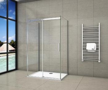 H K - Trostenný sprchovací kút HARMONY U3 80x100x80cm L/P variant vrátane sprchovej vaničky z liateho mramoru SE-HARMONYU310080/THOR-10080