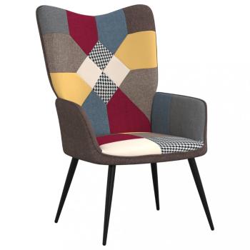 Relaxačné kreslo patchwork látka Dekorhome