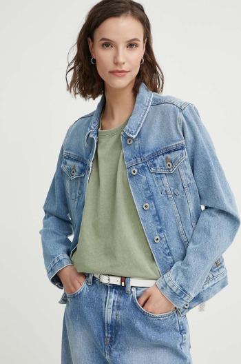 Rifľová bunda Pepe Jeans REGULAR JACKET dámska, prechodná, PL402432MP4