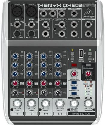 Behringer Xenyx QX602MP3 Analógový mixpult