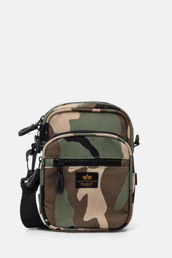 Malá taška Alpha Industries Label Messenger Bag S zelená farba, 156941