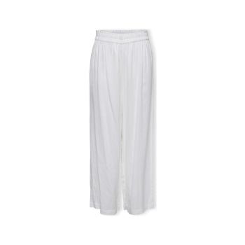 Only  Noos Tokyo Linen Trousers - Bright White  Nohavice Biela