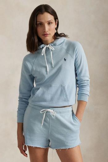 Bavlnená mikina Polo Ralph Lauren dámska, s kapucňou, vzorovaná, 211935583