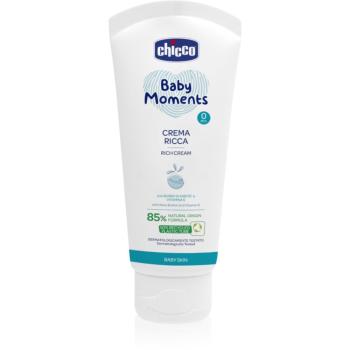 Chicco Baby Moments Rich Cream tápláló krém gyermekeknek születéstől kezdődően 0 m+ 100 ml