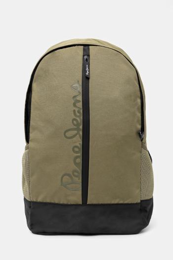 Ruksak Pepe Jeans pánsky, zelená farba, veľký, s potlačou