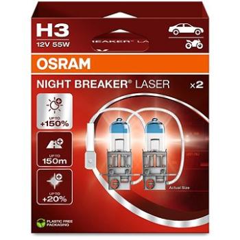 OSRAM H3 Night Breaker Laser Next Generation +150%, 2ks (64151NL-HCB)