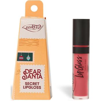 puroBIO Cosmetics Dear Santa SECRET dlhotrvajúci lesk na pery v darčekovom balení odtieň 044 4.4 ml