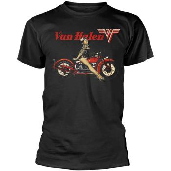 Van Halen tričko Pin-up Motorcycle Čierna XXL