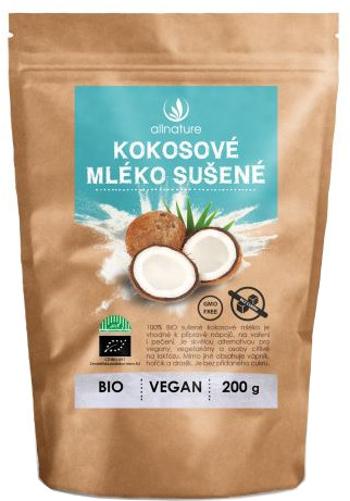 ALLNATURE Kokosové mléko sušené Bio 200 g