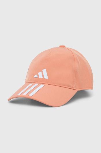 Šiltovka adidas Performance oranžová farba, s potlačou