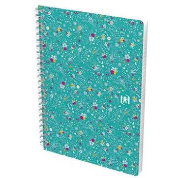 Oxford Floral A5, 60 listov, linajkový, zelený (400094953/1)