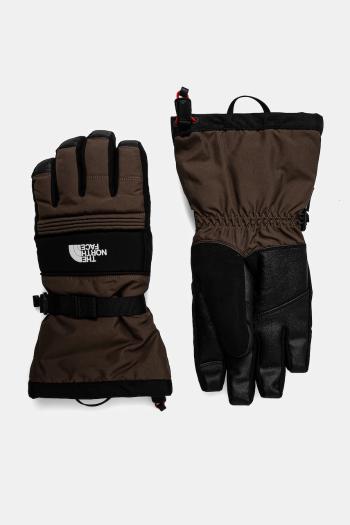 Lyžiarske rukavice The North Face Montana hnedá farba, NF0A89QG1OI1