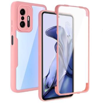 DUAL Obojstranný kryt s fóliou Xiaomi 11T / 11T Pro ružový