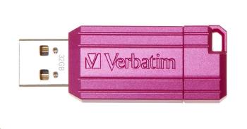 VERBATIM Flash Disk 32GB Hi-Speed Store &#39;n&#39; Go, Pinstripe, USB 2.0, Hot ružová
