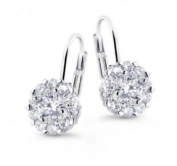 Cutie Jewellery Krásne náušnice z bieleho zlata so zirkónmi Z8040-55-10-X-2