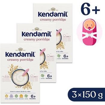 Kendamil mliečna krémová ovsená kaša (3× 150 g) (8594200262976)
