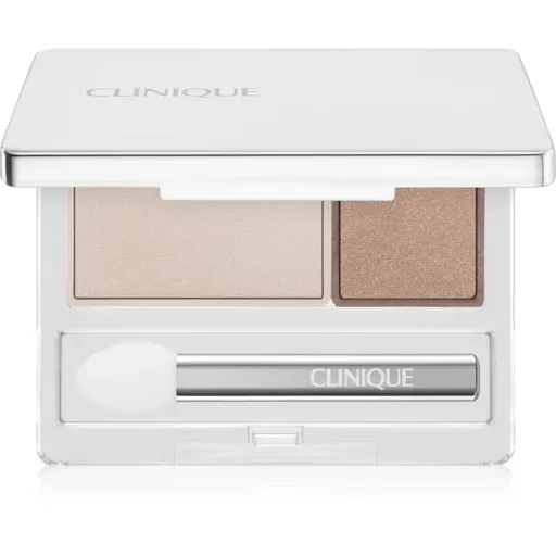 Clinique All About Shadow™ Duo duo očné tiene odtieň Ivory Bisque/Bronze Satin - Shimmer 1.7 g