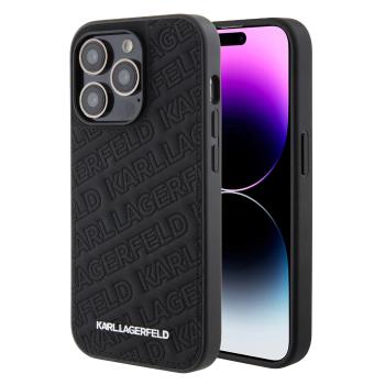 KARL LAGERFELD PU QUILTED Zadný kryt pre Apple iPhone 15 Pro Max čierny
