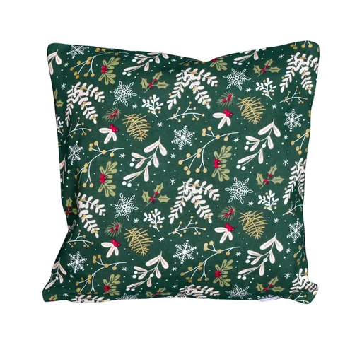 Forbyt Obliečka na vankúš Zelené Vianoce, 40 x 40 cm