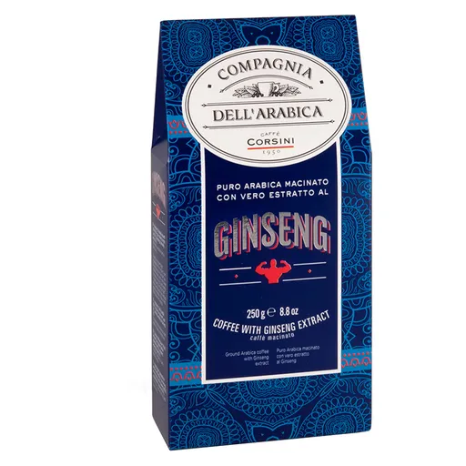 CORSINI Caffe' Al Ginseng Moka káva mletá 250 g