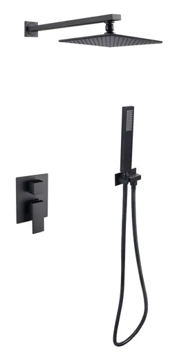 BESCO BESCO - Podomietkový sprchový set MODERN/VARIUM I - Čierna matná BABPMVICZ