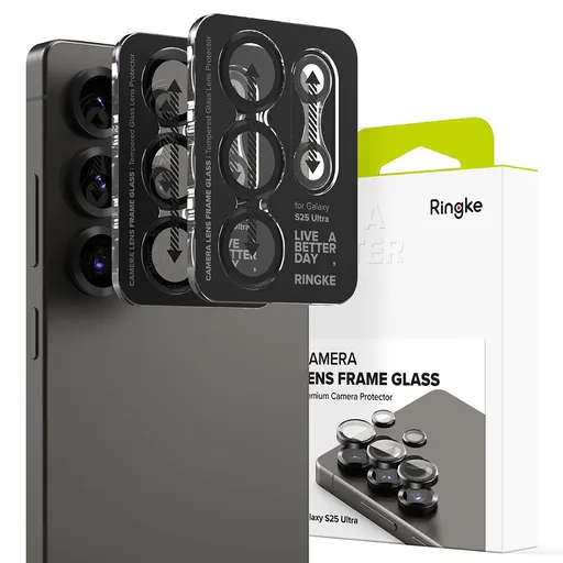 RINGKE CAMERA FRAME PROTECTOR 2X Sklo pre fotoaparát Samsung Galaxy S25 Ultra 5G BLACK