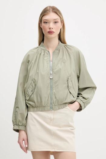 Bavlnená bunda typu bomber Hugo Blue zelená farba, prechodná, 50536970
