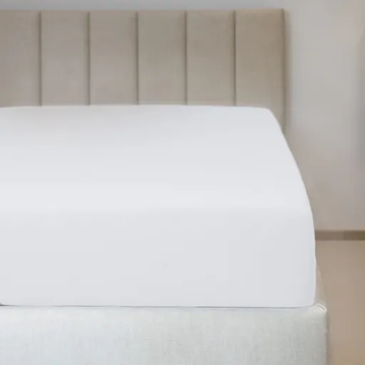 Polášek Jersey plachta s elastanom - Biela | 140 x 200 cm