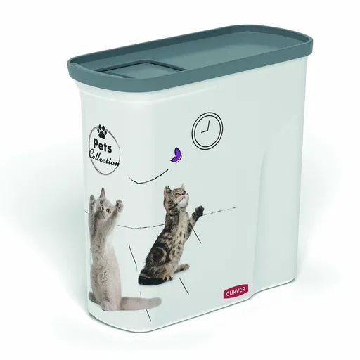 Curver Kontajner na krmivo, vzor mačky, 2 l, 2 l