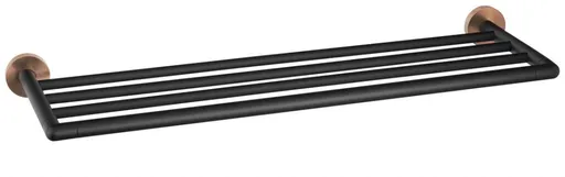 SAPHO - LARISSA polička na uteráky 600, čierna/meď mat WS028BC