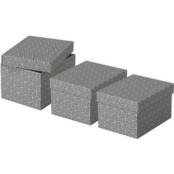 Esselte Home veľkosť S 20 x 15 x 25,5 cm, sivá – sada 3 ks (628281)