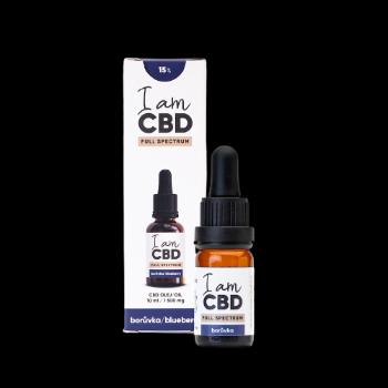 I AM CBD Full spectrum CBD olej 15% čučoriedka 10 ml