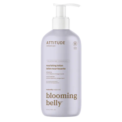 ATTITUDE Blooming Belly prírodné vyživujúce telové mlieko nielen pre tehotné s arganom 473 ml