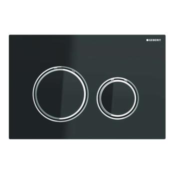 GEBERIT - Sigma21 Ovládacie tlačidlo splachovania, chróm/čierne sklo 115.884.SJ.1
