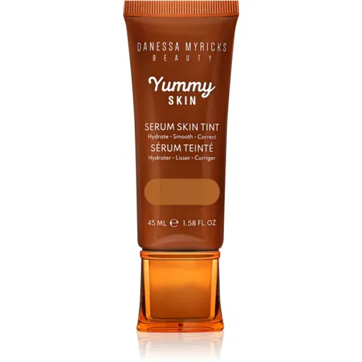 Danessa Myricks Beauty Yummy Skin Serum Skin Tint hydratačný make-up s vyhladzujúcim účinkom odtieň 11 - Tan to Dark Skin with Neutral Olive Undertone