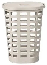 PLAST TEAM - Kôš na špinavé prádlo Boston oválny béžový, 35x63,20x47,50cm