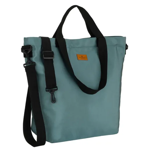 Svetlozelená dámska taška shopper z polyesteru,skl.