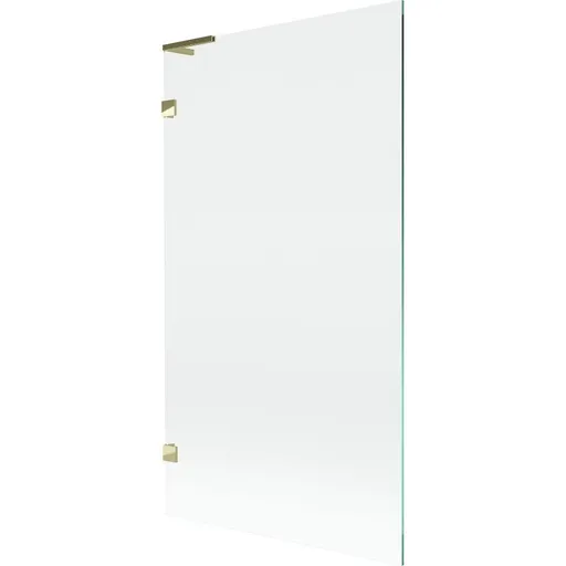 MEXEN/S - Lunar L vaňová zástena FIX 100 x 150, transparent, zlatá 897L-100-000-50-00