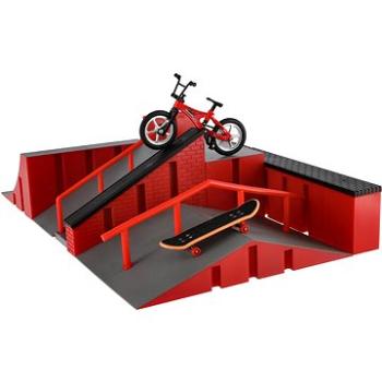 Teddies Skatepark s rampou s bicyklom a so skateboardom prstové (8592190862800)