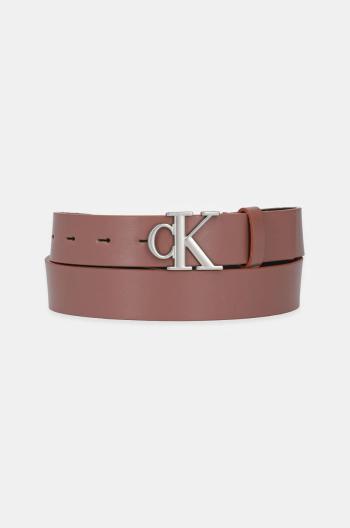 Kožený opasok Calvin Klein Jeans dámsky, čierna farba, K60K612289