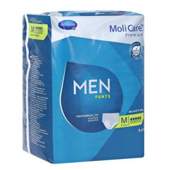 MoliCare Premium MEN PANTS 5 kvapiek M inkontinenčné naťahovacie nohavičky 8ks