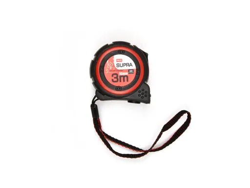 Meter zvinovací 3m/16mm červený na karte