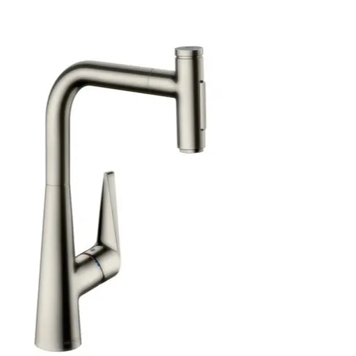 Hansgrohe Talis drezová batéria s vyťahovacou spŕškou, 2 prúdy vzhled nerezu 73867800