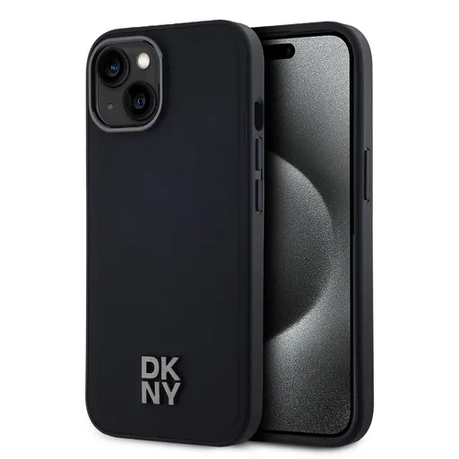 DKNY PU LEATHER Ochranný kryt Apple iPhone 14 čierny