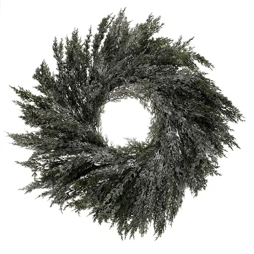 Umelý veniec z Tuje, pr. 70 cm, srienistý