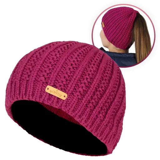 Bontis Dámska čiapka s otvorom na cop - Fuchsiová | uni