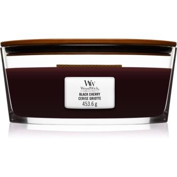 Woodwick Black Cherry vonná sviečka s dreveným knotom (hearthwick) 453 g