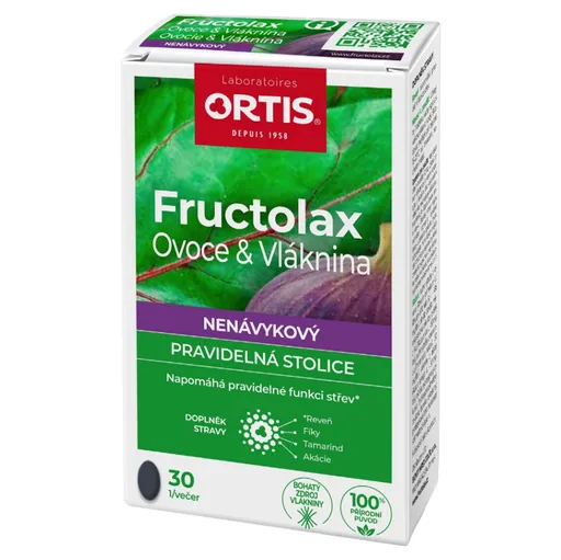 ORTIS Fructolax ovocie & vláknina 30 tabliet